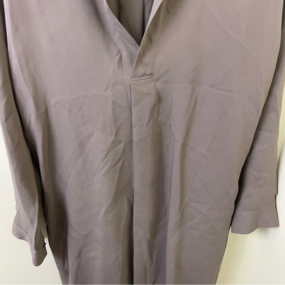 Vince Slit Collar Silk Long Sleeve Dress in Size XS - Picture 9 of 10